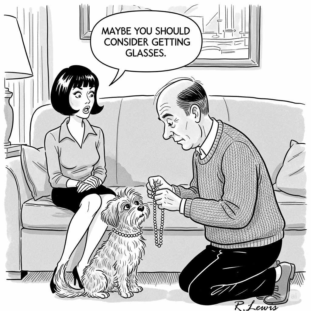 Cartoons by Robert J. Lewis at www.artsandopinion.com